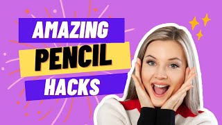 Pencil School Hacks 5 Minute Crafts | Students Tricks | Diy Activities | Handcraft