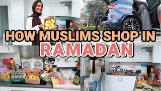 FOOD SHOPPING IN RAMADAN, COSTCO HALAL HAUL, FRIDGE CLEAR OUT  \u0026 IFTAR WITH ME |Zeinah Nur