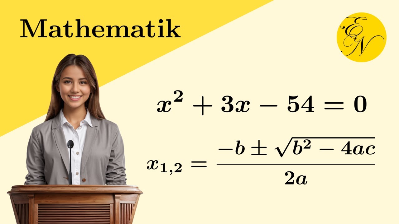 Quadratische Gleichung | Lösen Mit Abc-Formel | Einführung - YouTube