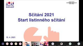 Sčítání 2021, start listinného sčítání. Záznam tiskové konference.