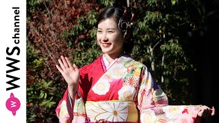 井頭愛海、紅白の気品あふれる晴れ着姿で登場！2023年の振り返りや晴れ着のポイントを語る