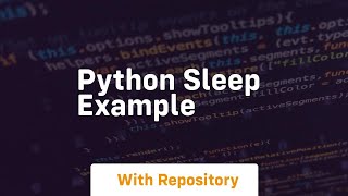 python sleep example