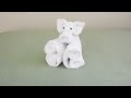 towel folding how to make towel animal piggy towel art towel origami towel decoration