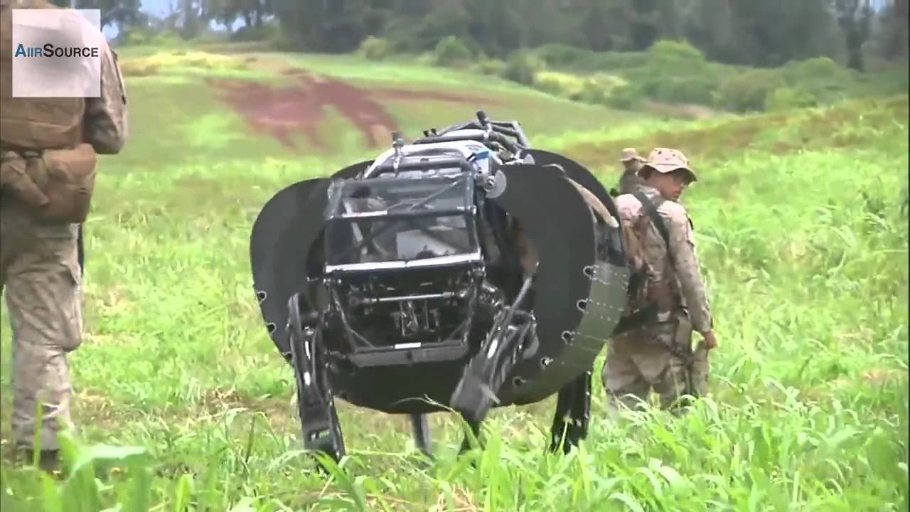 LS3 Robotic Pack Mule Field Testing By US Military - YouTube