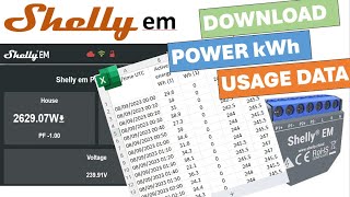 Shelly em Smart Energy Monitor - Download Power Data via http  Request