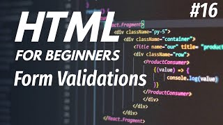 16 HTML Form Validations | 2026