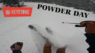 AWESOME Powder Day at Keystone Ski Resort | DEEP Powder Around! Super FUN Day | Colorado Skiing 2025