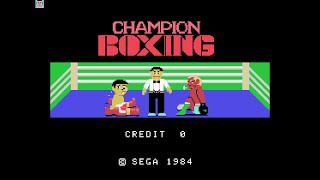 Shortplay Casual - Champion Boxing (SEGA) Arcade HD 60fps - October 1984