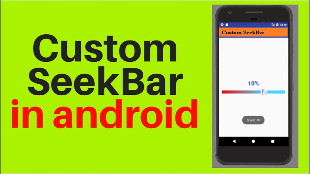 Custom Seekbar In Android Studio - YouTube