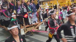 令和４年 岸和田だんじり祭 宵祭 岸和田駅前パレード  北町(８Ｋ撮影)