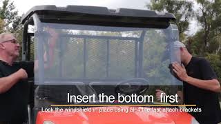 UTV Hitchworks Fast Attach Windshield