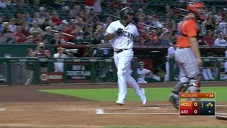 HOU@ARI: Lamb singles home first run of the game