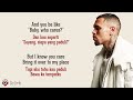 under the influence chris brown lirik lagu terjemahan