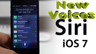 NEW iOS 7 SIRI VOICE | iOS 7 BETA 2 NEW Male \u0026 Female voices