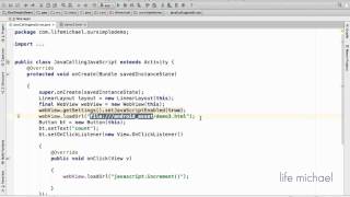 Code in Java Calling Code in JavaScript in Android Application