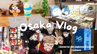 48 hours alone in osaka vlog (i went to the jujutsu kaisen 0 cafe!)