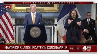 De Blasio Closes NYC Schools Due to Coronavirus