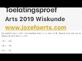 874 Wiskunde vraag 7 2019 Toelatingsproef Arts Vlaanderen