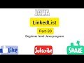 LinkedList Java program for beginner level part-30 Easy Learning Genius