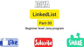 LinkedList Java program for beginner level part-30 Easy Learning Genius