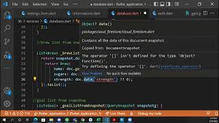 Flutter Firebase firestore .data[""] error
