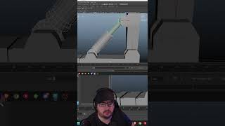 Rigging a Piston in Maya (Sped up for Shorts) #3dmodeling #3dartist #3dart