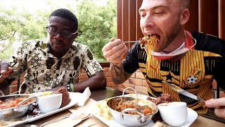 Authentic WEST AFRICAN FOOD!! Eating Waakye + Bead Factory Tour | Accra, Ghana