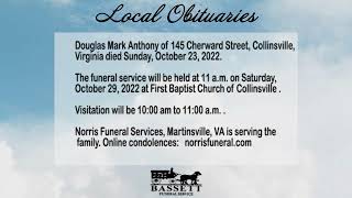 Obits for October 25, 2022