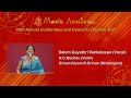 SALEM GAYATHRI at THE MUSIC ACADEMY 2021