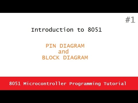 8051 Microcontroller Programming Tutorial 1 Pin Diagram And Block