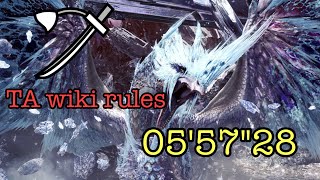 [MHWI:PC] 歴戦王イヴェルカーナ 太刀 TA wiki rules 05'57\