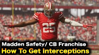 Madden NFL 20 - How To Get Interceptions As SAFETY / CORNER IN CAREER MODE