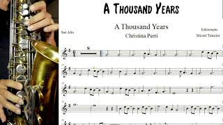 A Thousand Years - Partitura - Sax Alto - Sheet Music Sax/Christina Perri