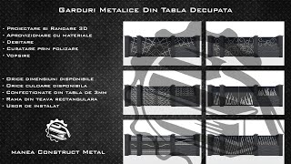 Modele de Gard din Tabla Decupata - Manea Construct Metal