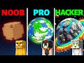 Minecraft NOOB vs PRO vs HACKER 🌎🤯 PLANETA de MIKECRACK vs INVICTOR vs ACENIX