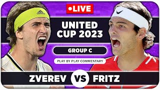 ZVEREV vs FRITZ | United Cup 2023 | Live Tennis Play-by-Play