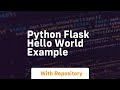 python flask hello world example