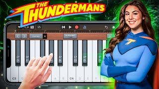 The Thundermans Theme Song on iPhone (GarageBand) | Piano Cover