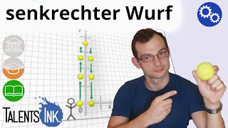 Senkrechter Wurf - Flugzeit, Endgeschwindigkeit und maximale Höhe