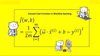 Convex cost function (linear regression)