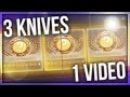 3 KNIFE UNBOXINGS IN 1 VIDEO