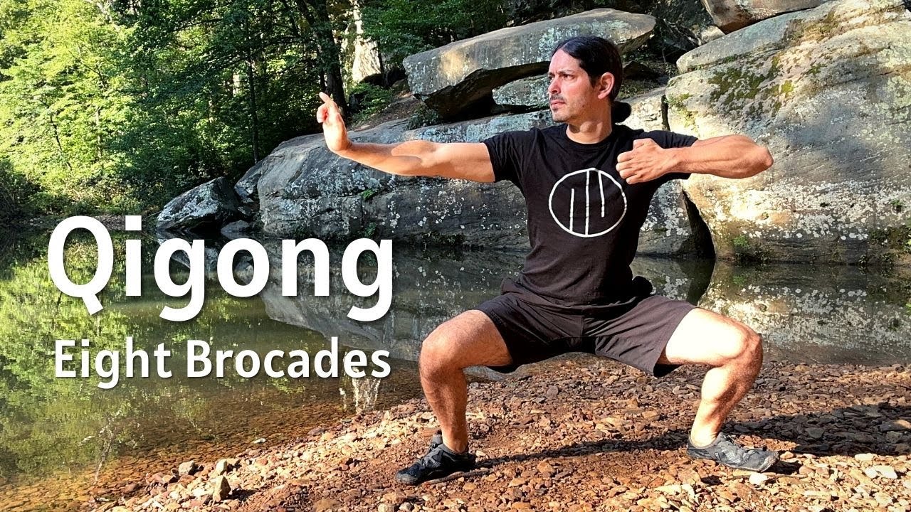 Eight Brocades Qigong: Follow Along Practice For Beginners - YouTube