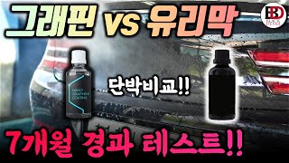 그래핀코팅 vs 유리막코팅!! 반반씩 시공 7개월 후 결과를 공개합니다!! || 블랙디테일