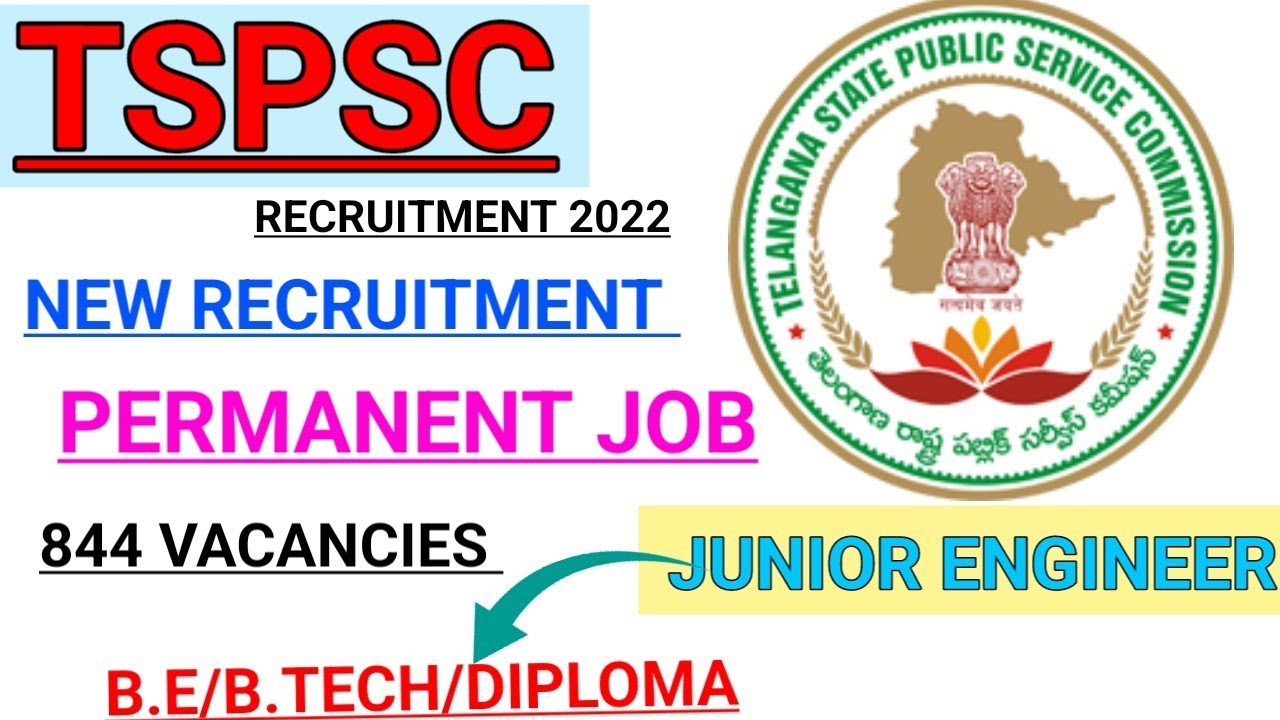 TSPSC NEW RECRUITMENT 2022 IS OUT || B.E/B.TECH/DIPLOMA || FRESHERS ...