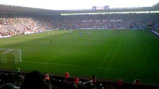 Saints fans sing Billy Sharp song after his 2nd goal against Doncaster Rovers 24/03/12