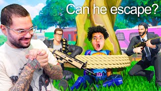 I Paid The DEADLIEST Fortnite Assassins To Hunt Down My Little Brother! Survive Win $500