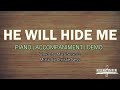 He Will Hide Me | Piano | Accompaniment | Lyrics