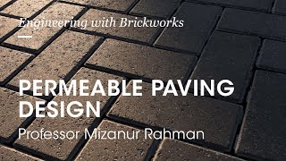 Engineers Speaker Series | Permeable Paving Design