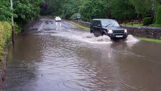 Summer Rain And Flooding Around Perth Perthshire Scotland