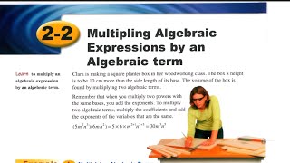 Multiplying￼ Algebraic￼ Expressions by an Algebraic term - Lesson (2-2) - Grade 8